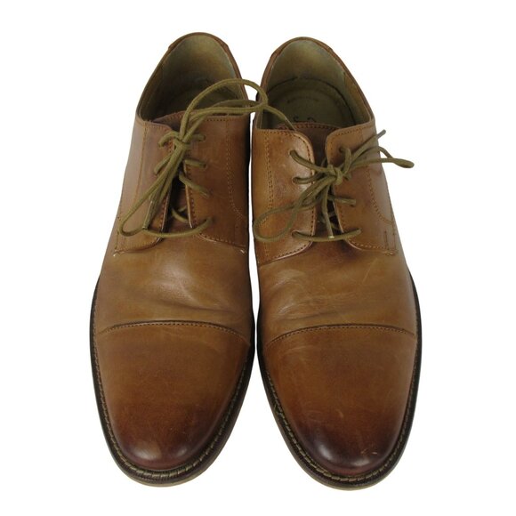 Florsheim Cap Toe Oxford Men's Brown Sleek Elegant Comfort Suit to Jeans Sz 9.5 - Picture 2 of 8